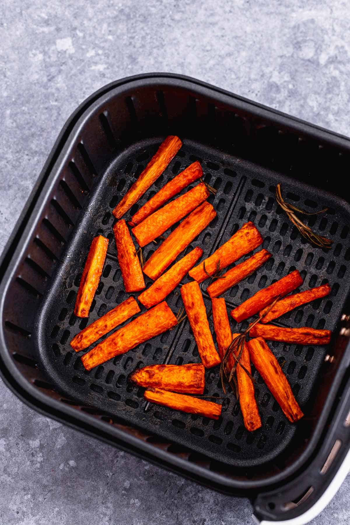 honey glazed carrots in air fryer after frying