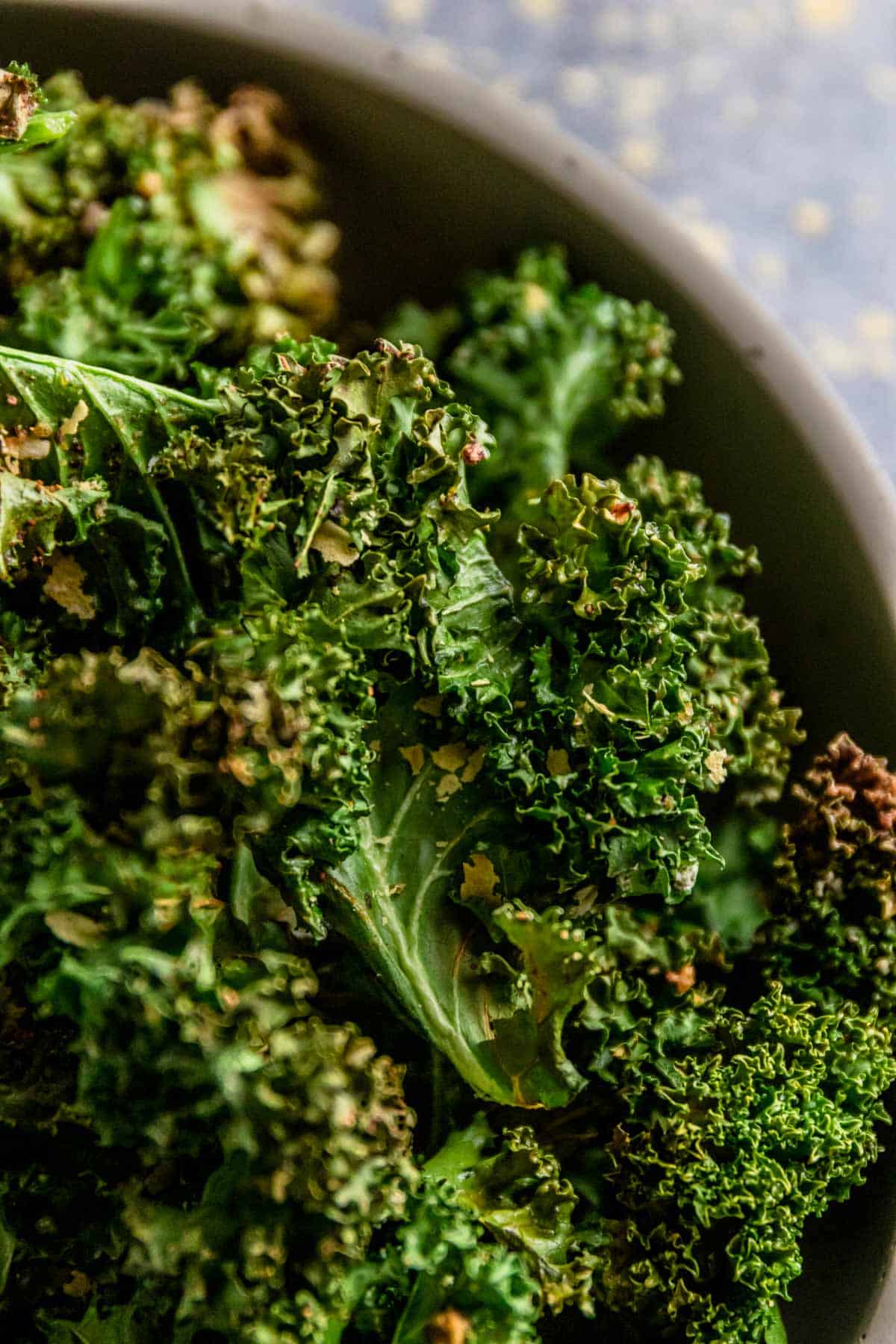 crispy air fryer kale chips