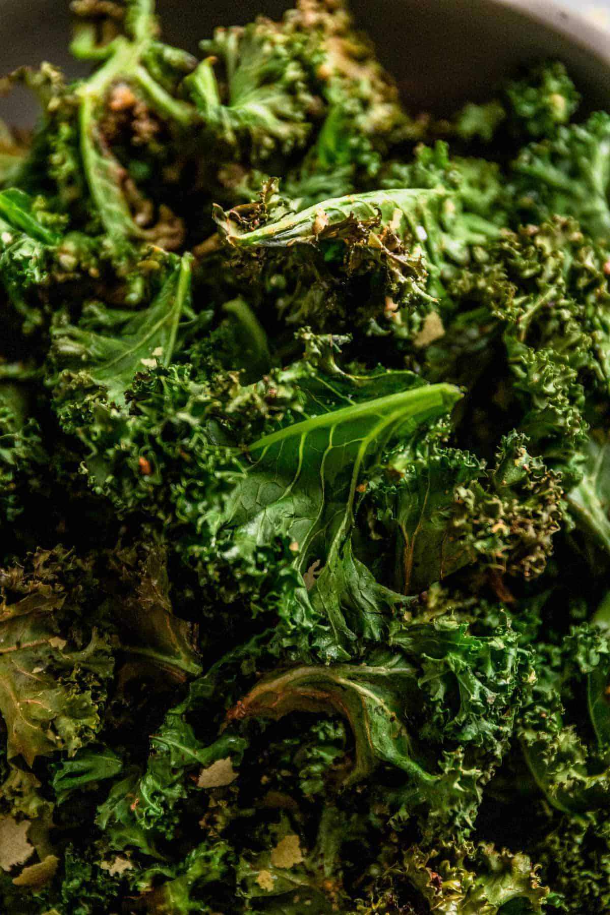 crispy air fryer kale chips