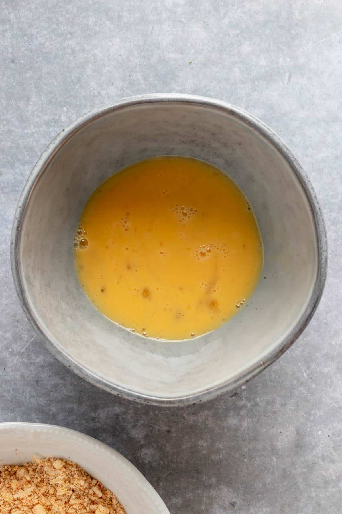 egg wash in a bowl.