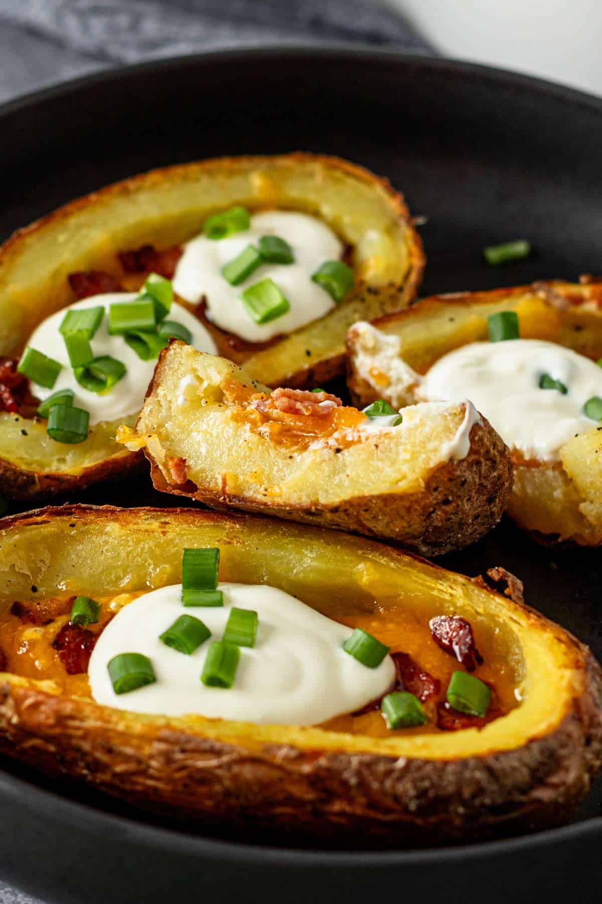 potato skins with filling.