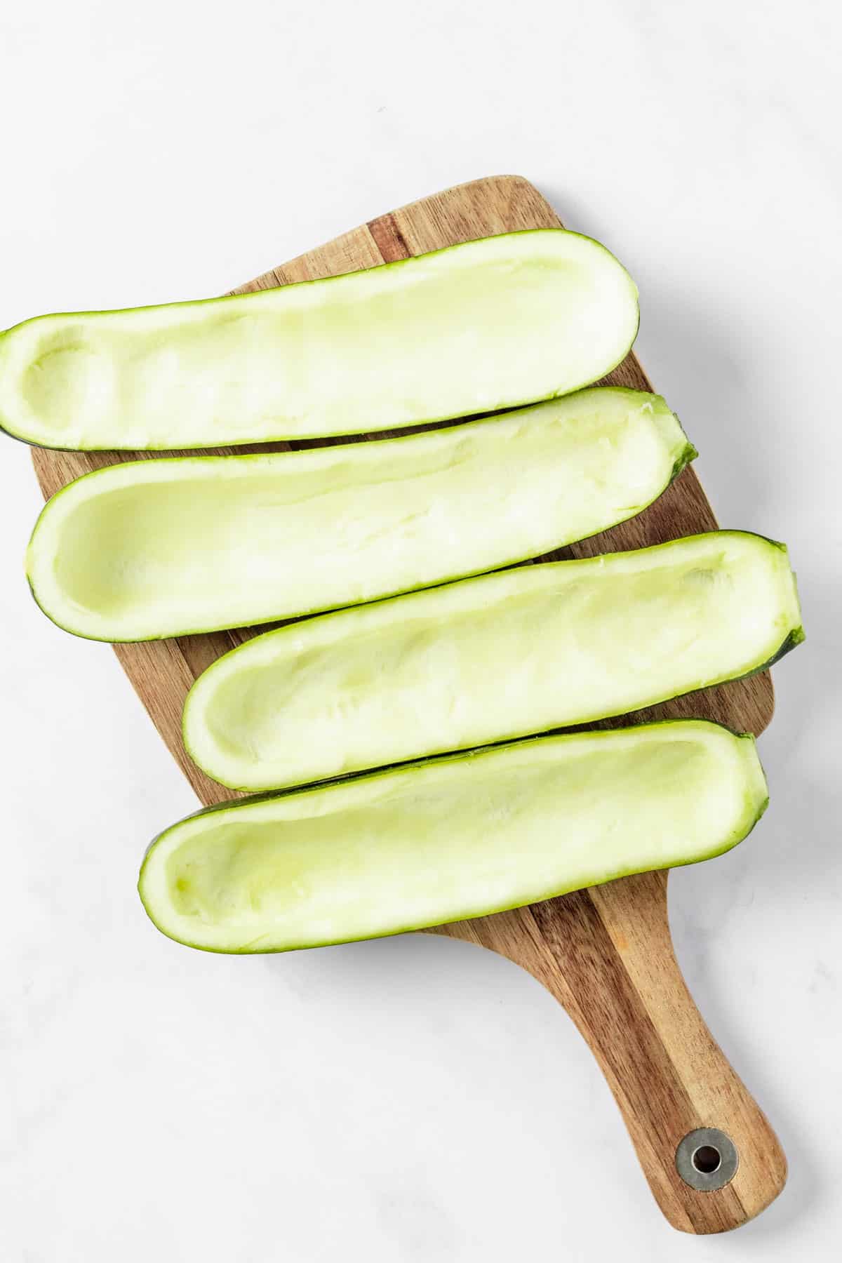 zucchini halves