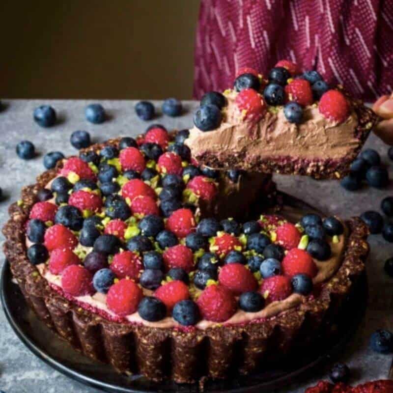 Vegan Chocolate Mousse Pie Tart