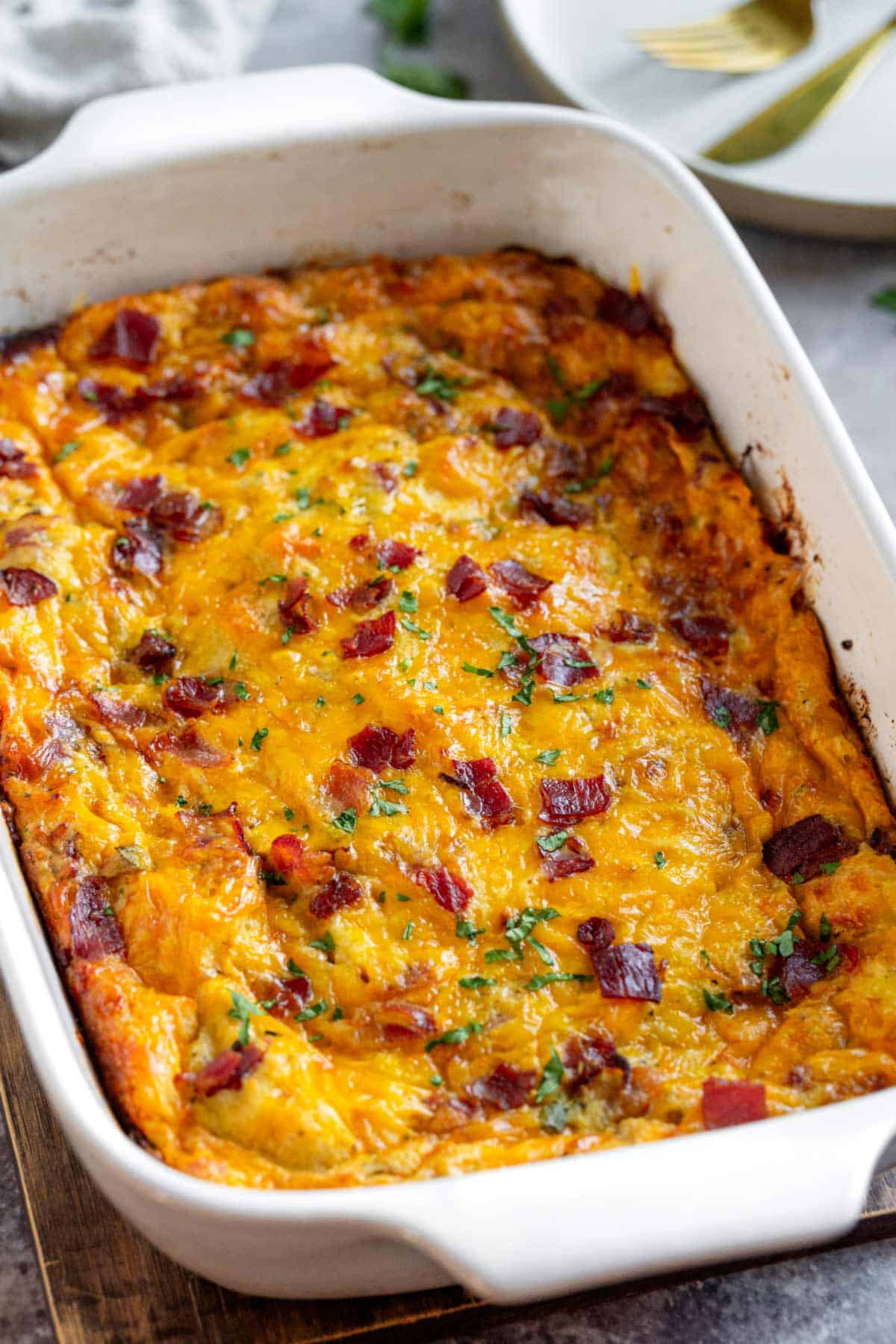 Easy Breakfast Casserole With Bacon