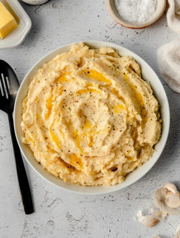 Brown Butter Garlic Mashed Potatoes