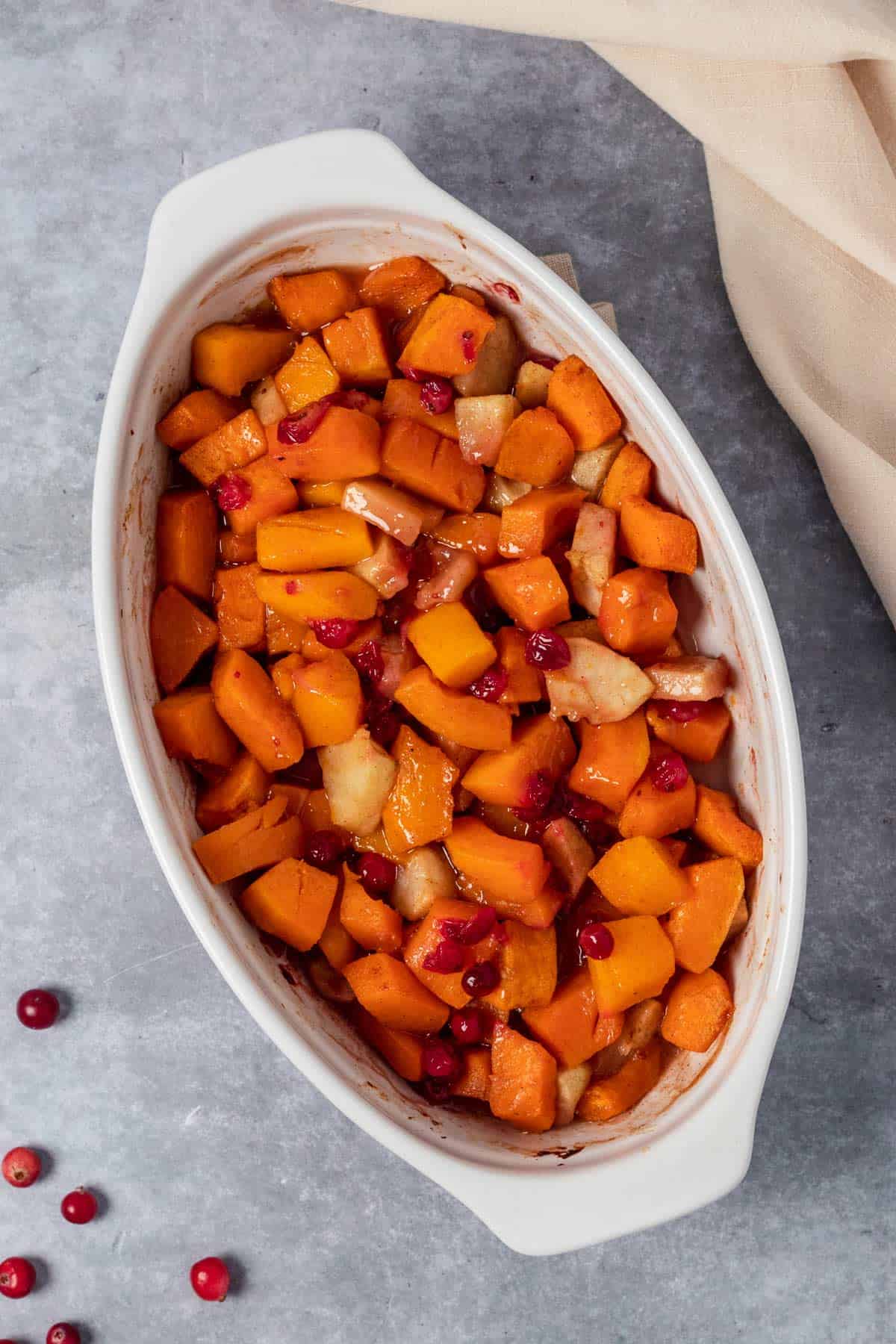 Butternut Squash Casserole after baking