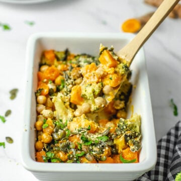 Butternut Squash Broccoli Casserole (Dairy Free, Vegan)