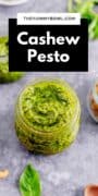 basil cashew pesto pinterest