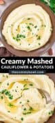 Cauliflower and Potato Mash Pinterest pinterest image