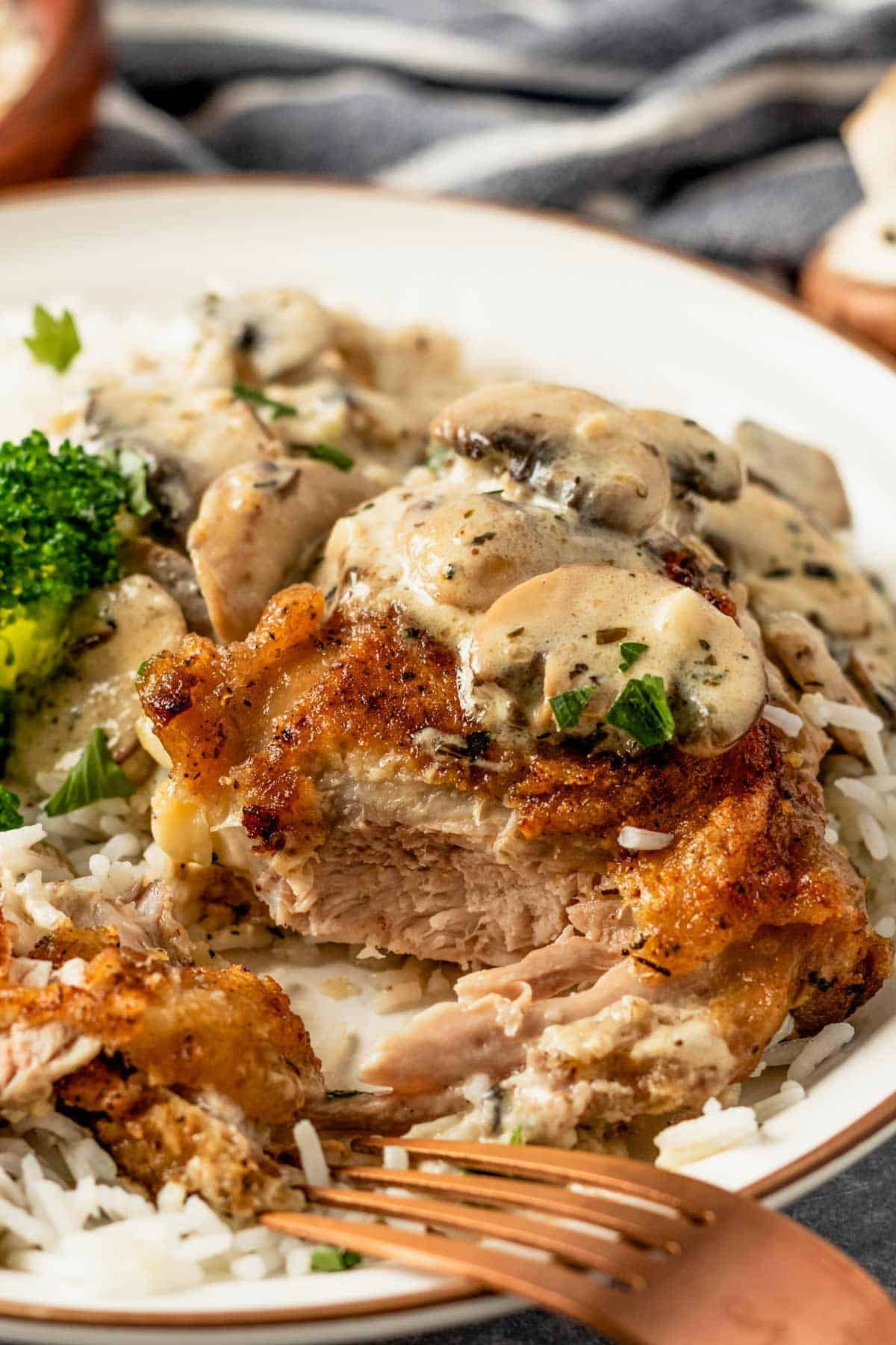 Creamy Mushroom Chicken Thighs