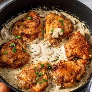 Creamy Mushroom Chicken Thighs