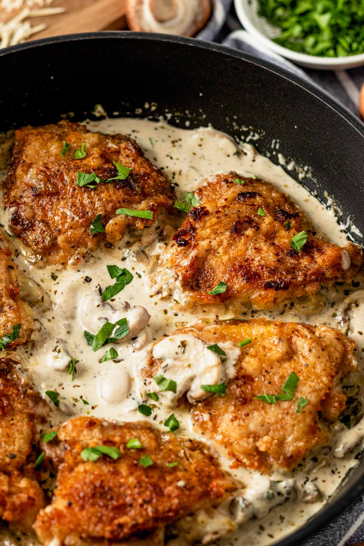 Creamy Mushroom Chicken Thighs