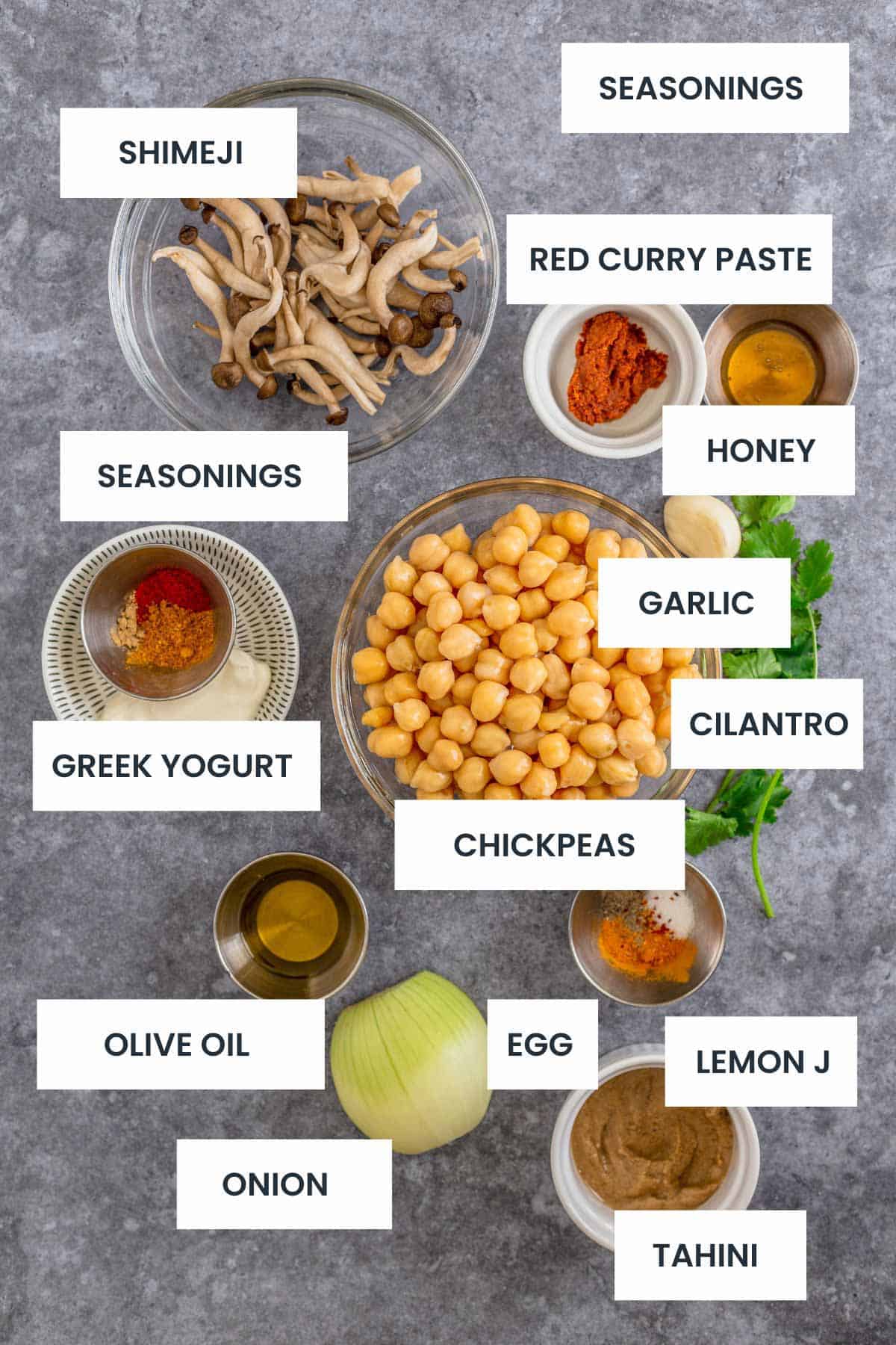 chickpea burger ingredients