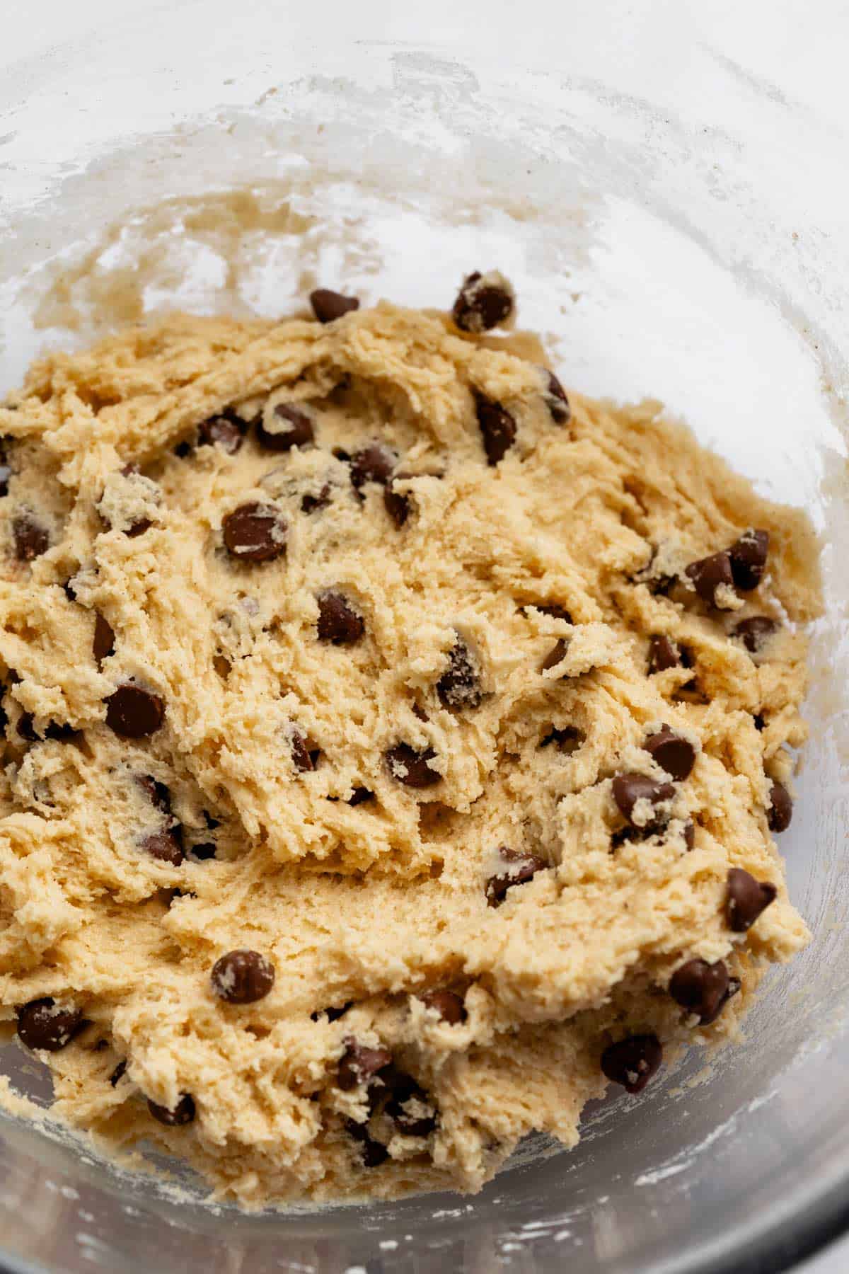 chocolate chip cookie batter