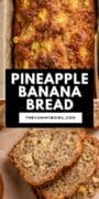 sliced Hawaiian banana pineapple bread