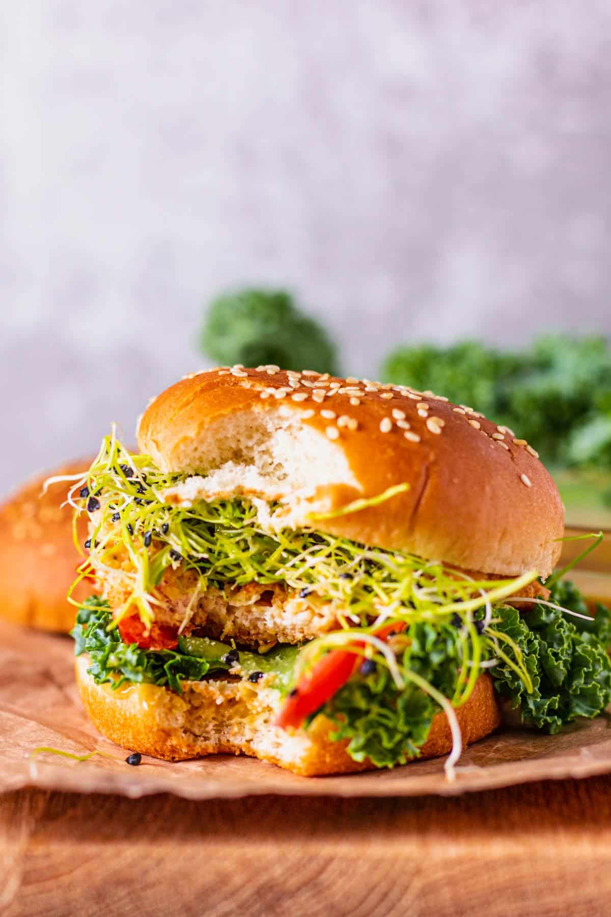 Panko Chicken Sandwich With Mustard Sauce