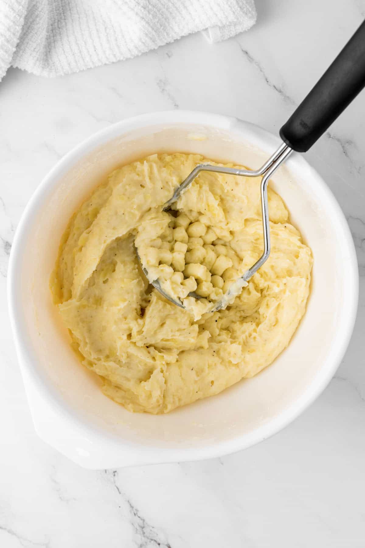 mashed potatoes in a bowl