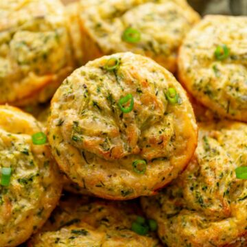 a bunch of egg bites in a bowl.