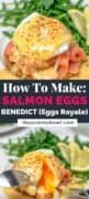 Salmon Avocado Eggs Benedict (Eggs Royale)