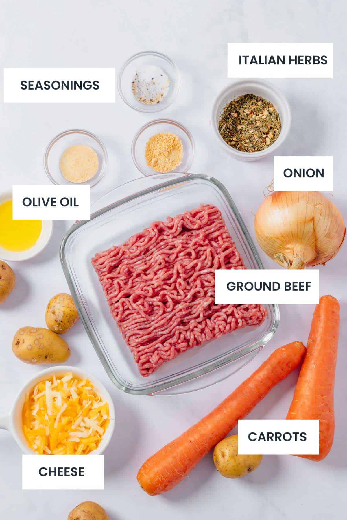 Hamburger Foil Packets Ingredients