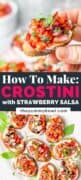 How To Make Crostini With Strawberry Salsa