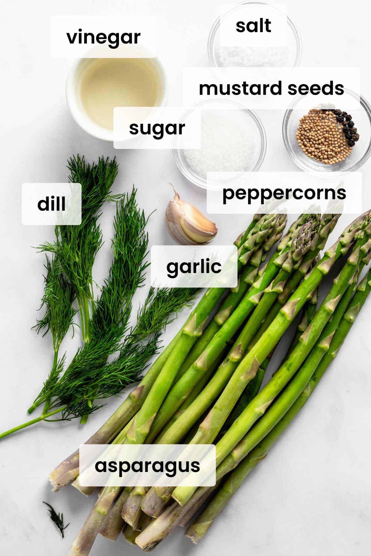 pickled asparagus recipe ingredients.