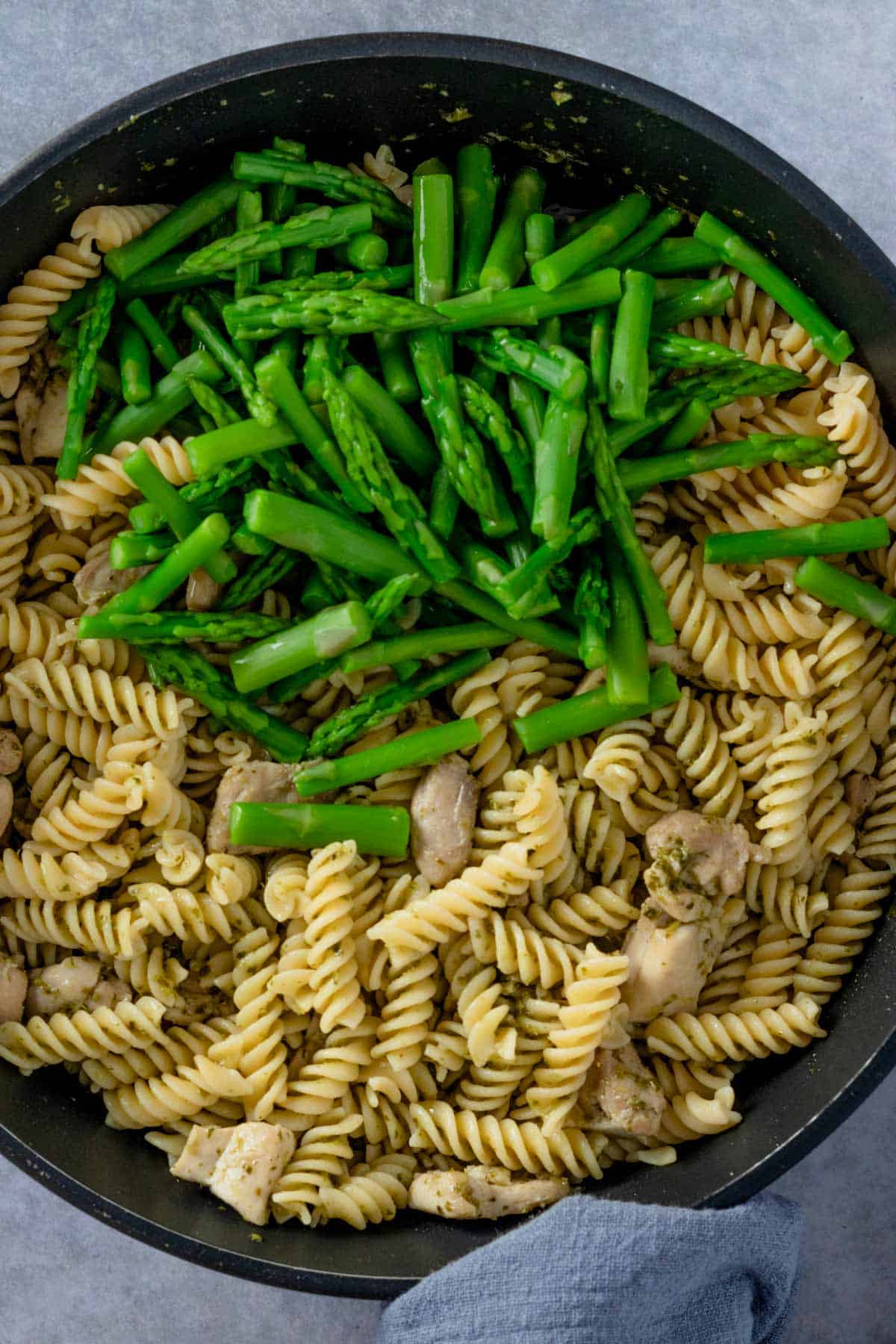 lemon asparagus chicken pasta