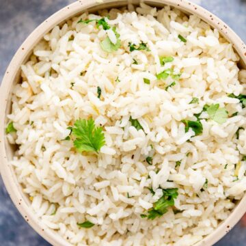 garlic cilantro lime rice.