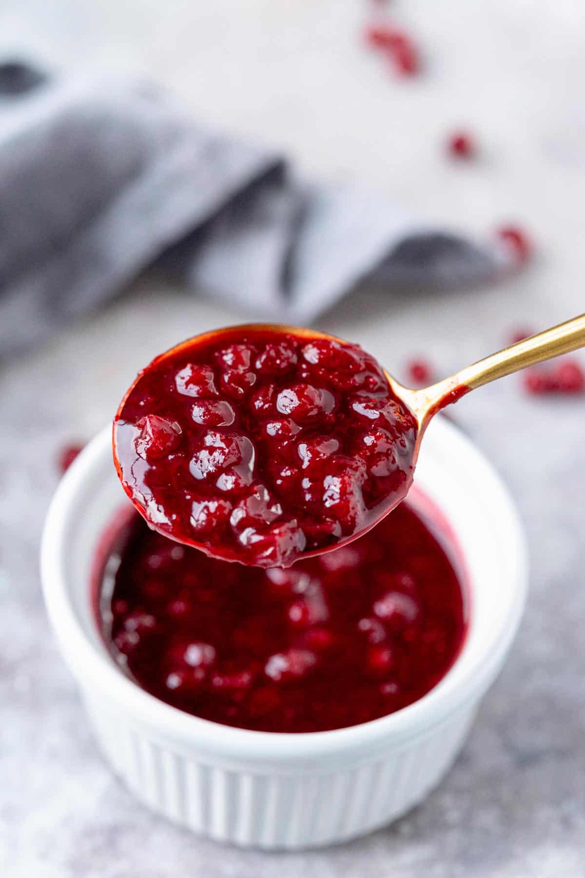 lingonberry sauce jar.