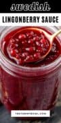 Lingonberry Sauce pinterest cover image