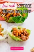 a stack of beef lettuce wraps