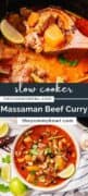 Massaman Beef Curry slow cooker pinterest