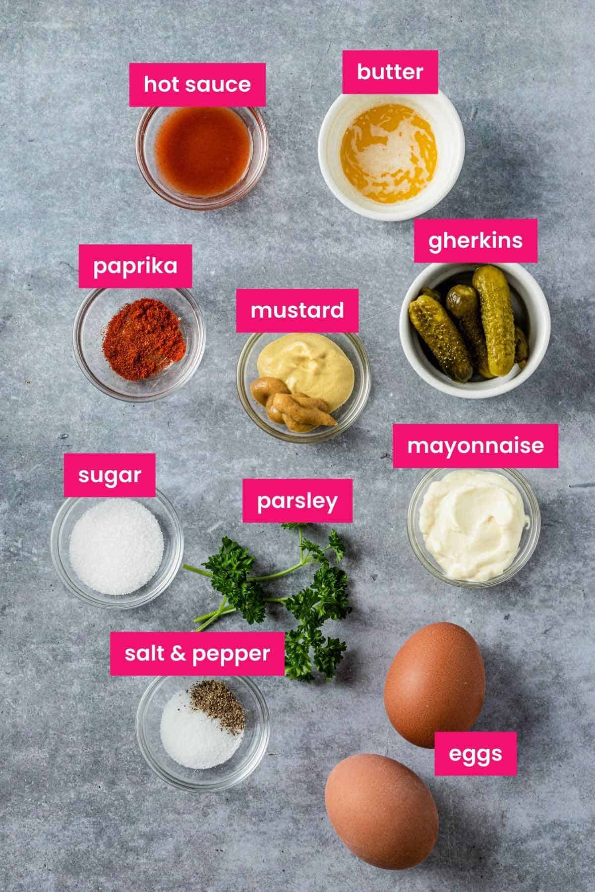 Million Dollar Deviled Eggs Recipe Ingredients