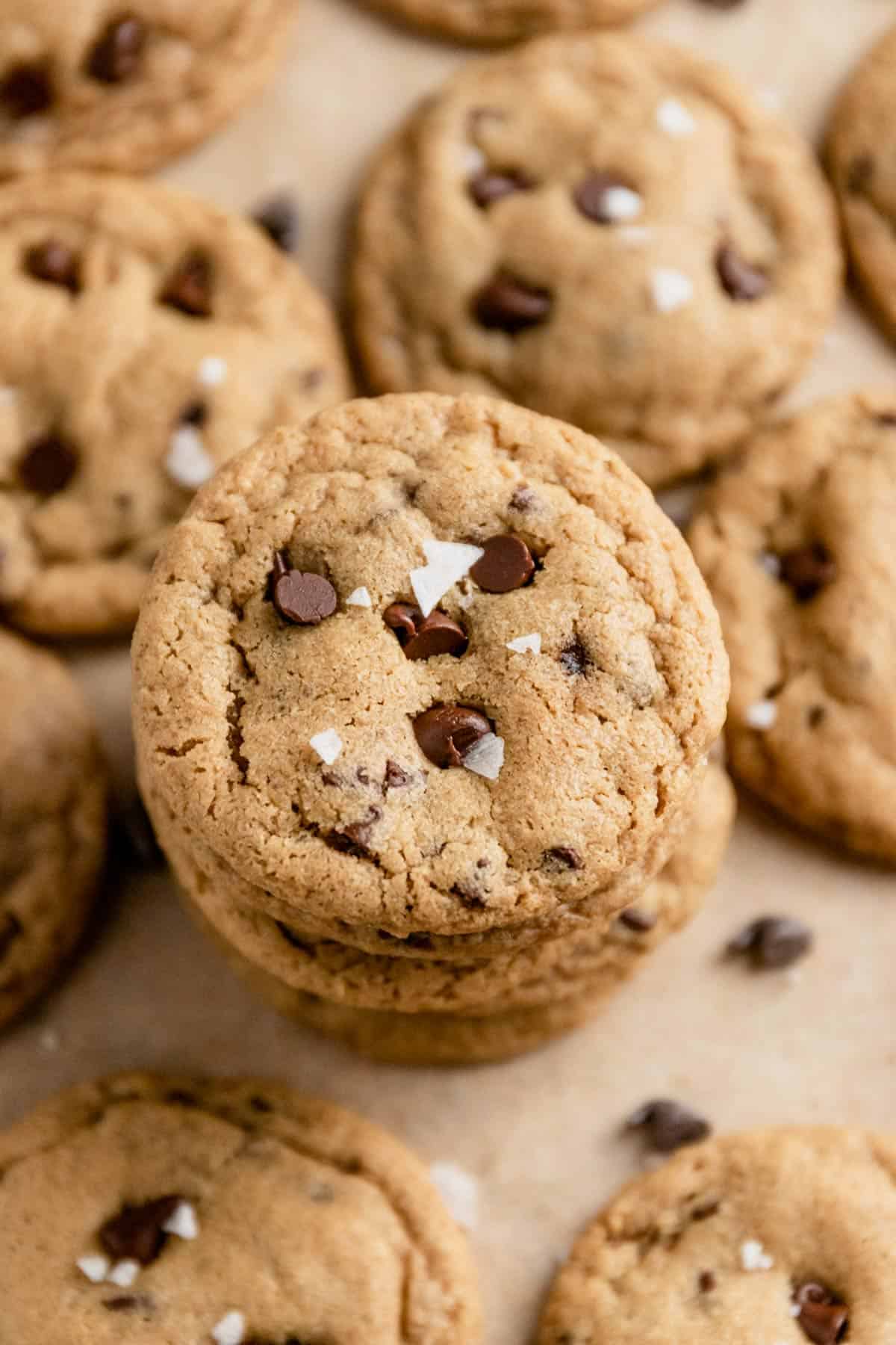 chewy mini chocolate chip cookies