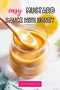 Mustard Sauce With Honey in glass jar