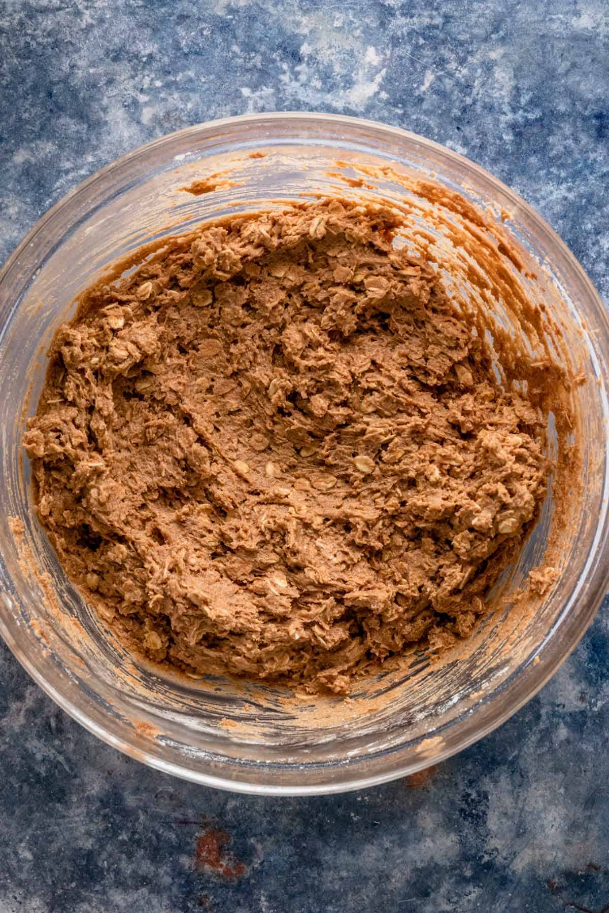 nutella monster cookie dough in a bowl