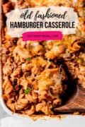 Old Fashioned Hamburger Casserole Pinterest