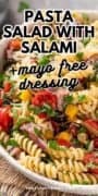 Cold Pasta Salad With Smoked Sausage-The Yummy Bowl