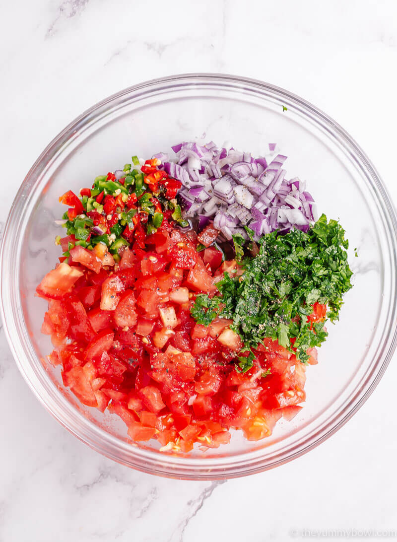 pico de gallo process step by step