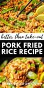 bbq pork fried rice pinterest image