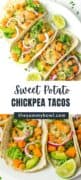 Sweet Potato, Chickpea and Kale Tacos (Vegan)