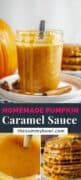 Pumpkin caramel sauce pinterest image