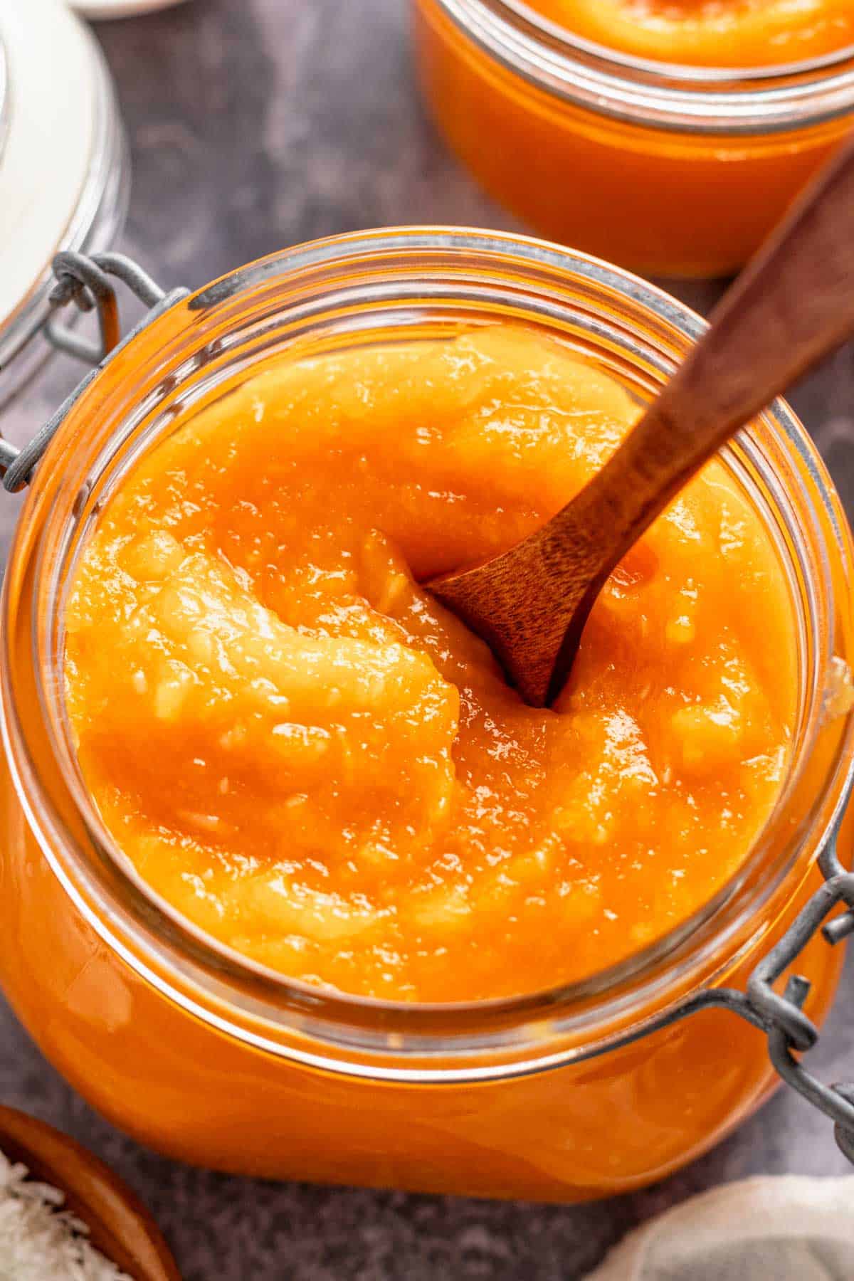 pumpkin jam recipe in a jar.