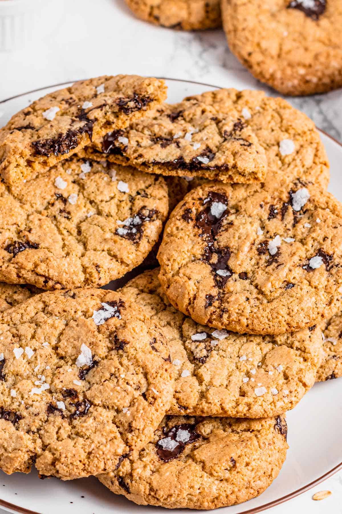 gluten free oatmeal cookies with chocolate chips