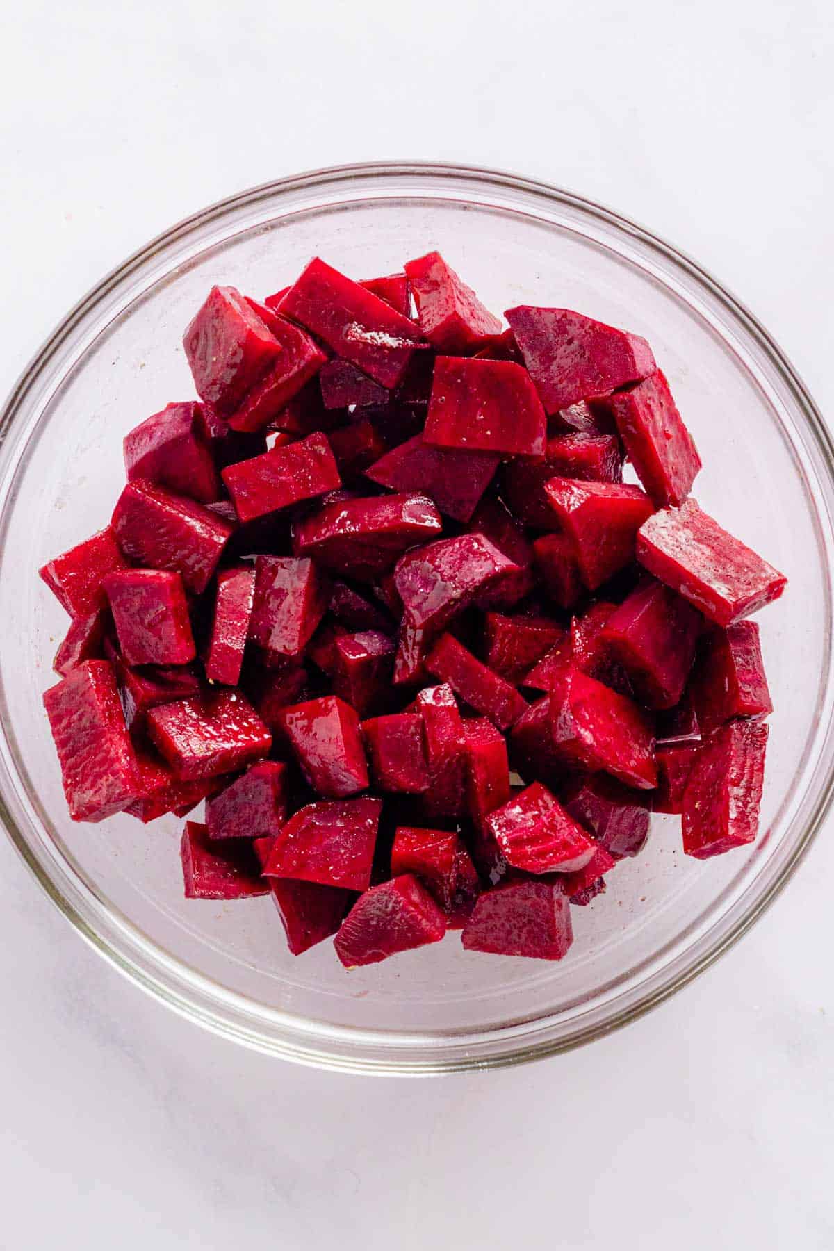 chopped beets bowl.