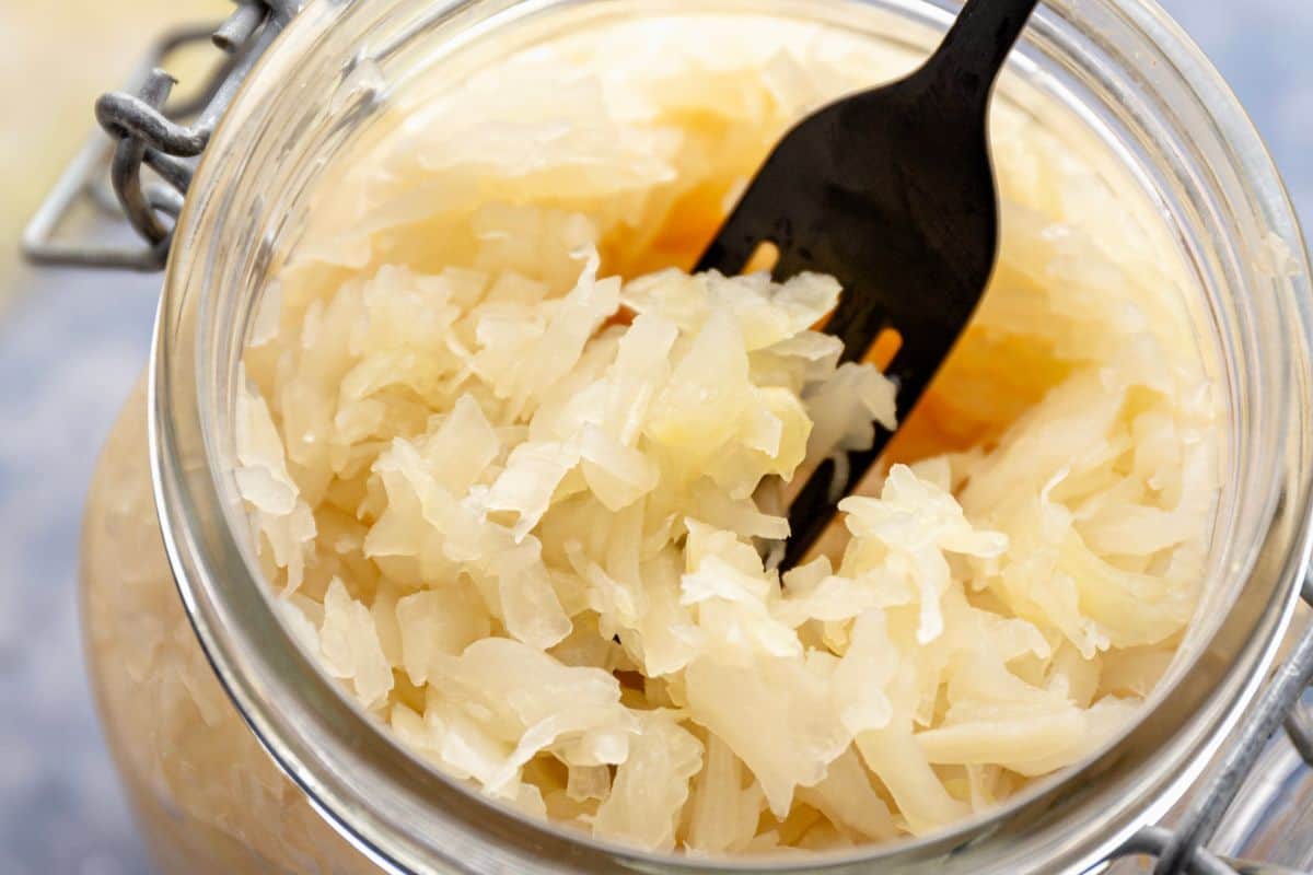 sauerkraut jar.