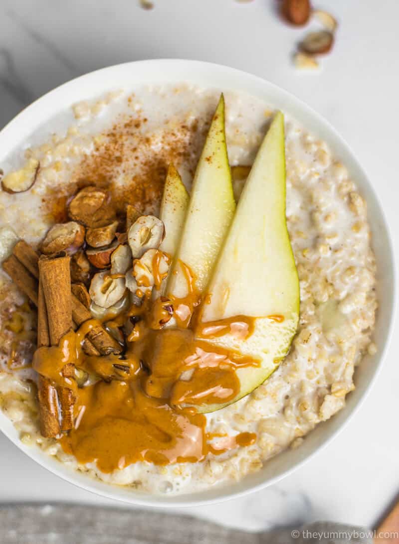 Spiced Pear Porridge Vegan