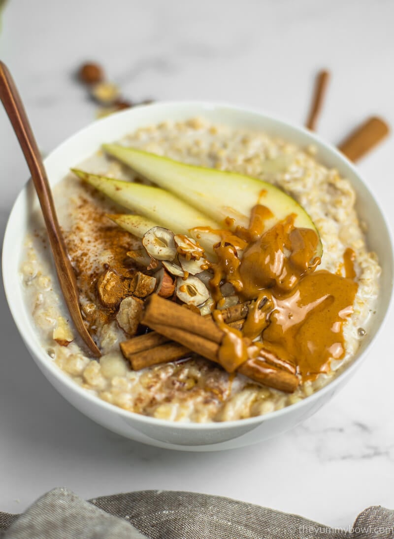 Spiced Pear Porridge Vegan