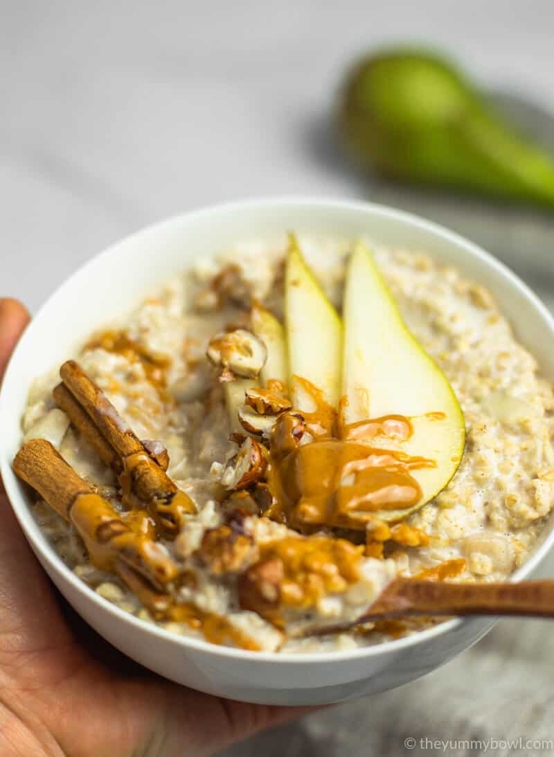 Spiced Pear Porridge Vegan