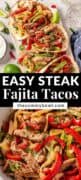 steak fajita taco pinterest image